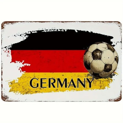 Blechschild fußball germany - fußball,