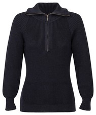 Damen-Troyer - Seemannspullover 100% reine Schurwolle marine classic Grobstrick