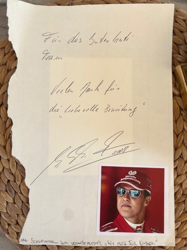 Michael schumacher autogramm