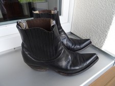 ELCANELO Herren Cowboy Stiefel, Gr. 45, black, edel Leder, getragen aber gut,