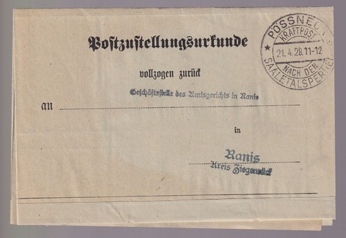 Postsache pössneck - postsache,, zu-pössneck