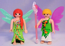 PLAYMOBIL 2 x Fee Elfe mit Flügel 1 Zauberstab zu Feenwelt Zauberwald # 26