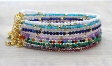 Edelstein Armband, Echtschmuck, Vergoldet 925 Silber, Geschenk, Valentinstag