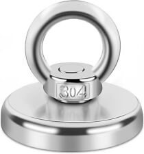 Magnethaken Extra Stark 85kg Haftkraft, Magnetfischen Magnet mit Öse Neodym