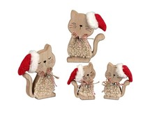 Stil Deko Katze Holz & Textil