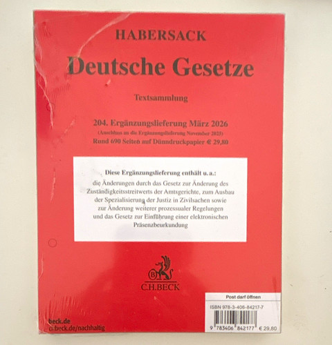 Beck deutsche gesetze - beck,