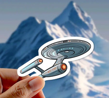 USS Enterprise NCC-1701 Star Trek Sternenflotte Auto Aufkleber Fenster Laptop Decal 7cm