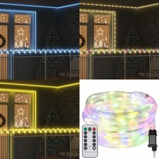 5M-50M Lichtseil Warmweiß Kaltweiß Mehrfarbig LEDs PVC Flexibles Lichterketten