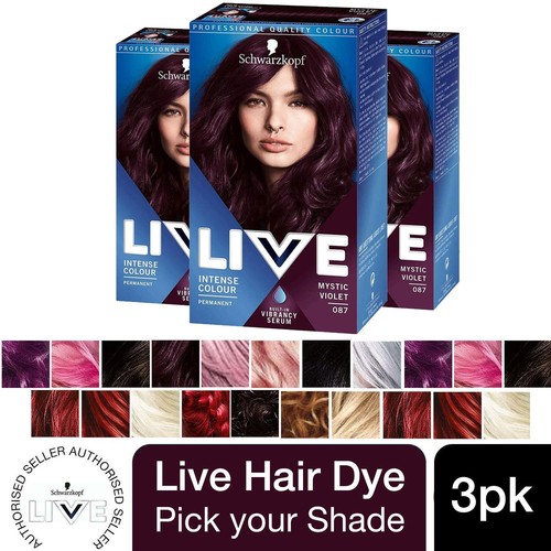 3er pack schwarzkopf live - pack,