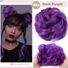 100% Wie Echthaar Dutt Haargummi Lockig Extensions Haarteil Messy Bun Haarknoten