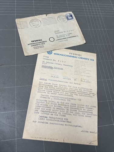 Vintage letter chemnitz - letter,