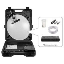 Megasat Camping SAT Anlage 40cm Stahl Spiegel Single LNB Receiver 10m Kabel