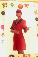 Stewardess Kostüm 2-teilig