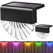 4-30x LED Solarleuchten Wandlampen Zaunleuchte Außen Treppen Lampe Gartenleuchte