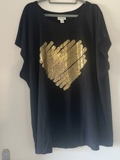 NEU***  LONGSHIRT SCHWARZ GOLD