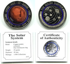 Medaille  "Das Sonnensystem- Mars"  mit Zertifikat