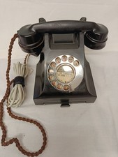 Vintage Art Deco Britische Pyramide Bakelit Telefon Funktioniert GETESTET