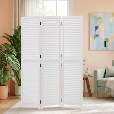 Paravent Raumteiler Holz Weiß