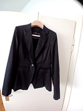 Drykorn Anzug schwarz Blazer Golders Gr. 2 mit Hose Gr. 26-34 Baumwollmischung