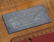 Oldtimer Druckplatte Klischee