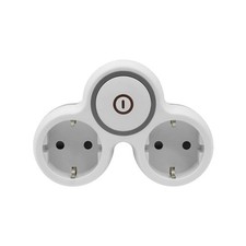 Zweifach Steckdosenadapter 2x