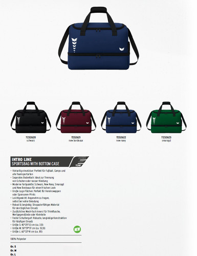 Erima intro line sportsbag - intro, mit