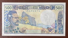 500 Francs Tahiti 1985 Bankfrisch