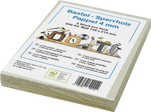 Bastelsperrholz pappel din - bastelsperrholz, a5