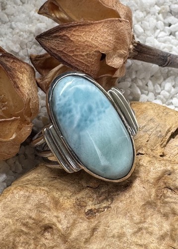 Larimar ring echter edelstein - larimar,