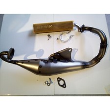 Sport Auspuff Anlage Yasuni R Alu/schwarz für Derbi PaDDok AC 50 Hunter LC