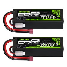 2X 50C 6200mAh 7.4V 2S Lipo