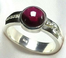 Ring 925 Silber mit Granat