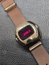Pulsar P3 Digital Armbanduhr LED Time Computer Ultra Selten Massiv Gold!! 1973