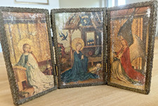 Alte Klappikone - Triptychon - Geburt Christi - Stefan Lochner