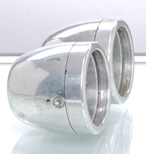 Billet Aluminium Doppel Scheinwerfer Lampe Custom Chopper Harley Davidson Indian