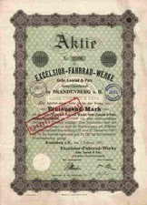 Excelsior Fahrrad Werke AG Motorrad 1921 Brandenburg Havel J. C. König Hannover