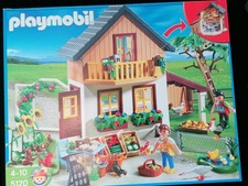 Playmobil Bauernhaus 5120 mit Hofladen, Apfelbaum, Hühnerstall und Zubehör