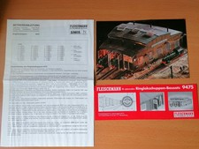 Modelleisenbahn Spur N 2x Ringlokschuppen verbunden 2x Fleischmann Bausatz 9474