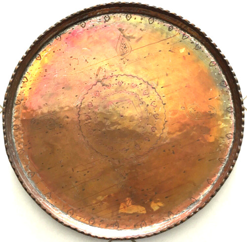 Antik kupfer tablett gravur - antik,