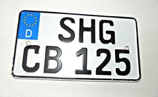  Kennzeichen SGH CB 125 Honda Motorrad Leichtkraftrad Sammler