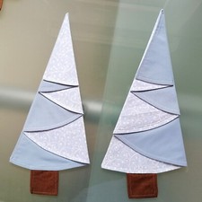 Stoffrest helles blau grau Weihnachten Uni 0,64 x 0,43 m Shabby Chic