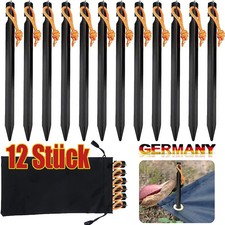 12x Alu Heringe Schwarz