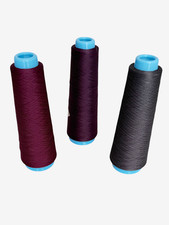 Konen Nähgarn Set für Overlock / Industrienähmaschine – Braun, Dunkelrot, Grau