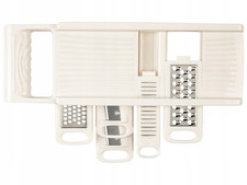 ERNESTO Multifunktionale Gemüsereibe – 7-teiliges Set mit verschiedenen Aufsätze