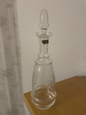 #SE817# alte Egermann Kristall Karaffe Böhmisches Glas  35x18cm schön