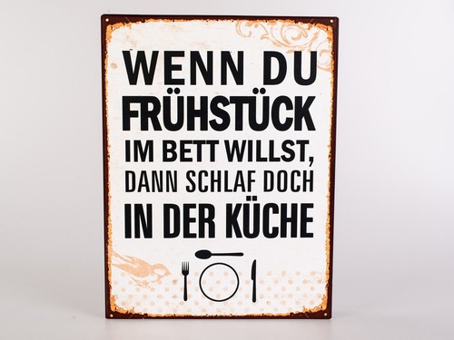 Blechschild wandbild - blechschild,