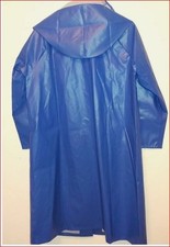 Damen Glanz PVC Regenmantel