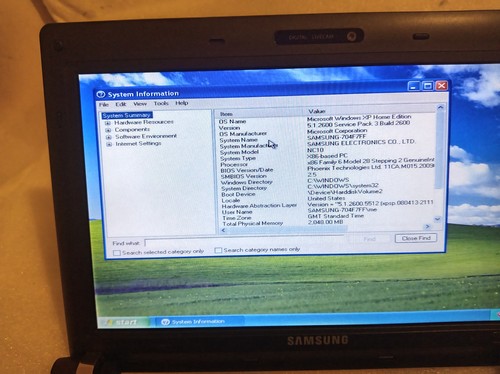Samsung nc10 netbook - samsung, 2gb