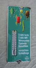 Emailschild  Thermometer Bayer