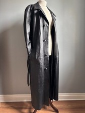 LANGER LEDER TRENCHCOAT 42 44